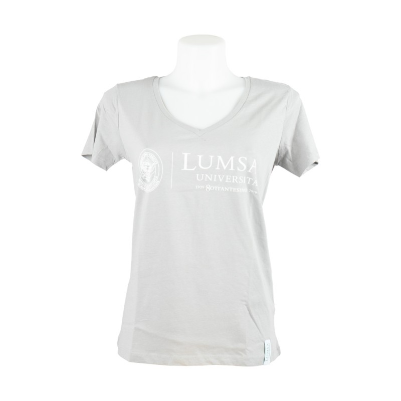 T-shirt Donna Light Grey - Fronte